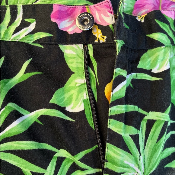 Lauren Ralph Lauren Tropical Print Plus Size Pants Size 16W - Picture 6 of 10